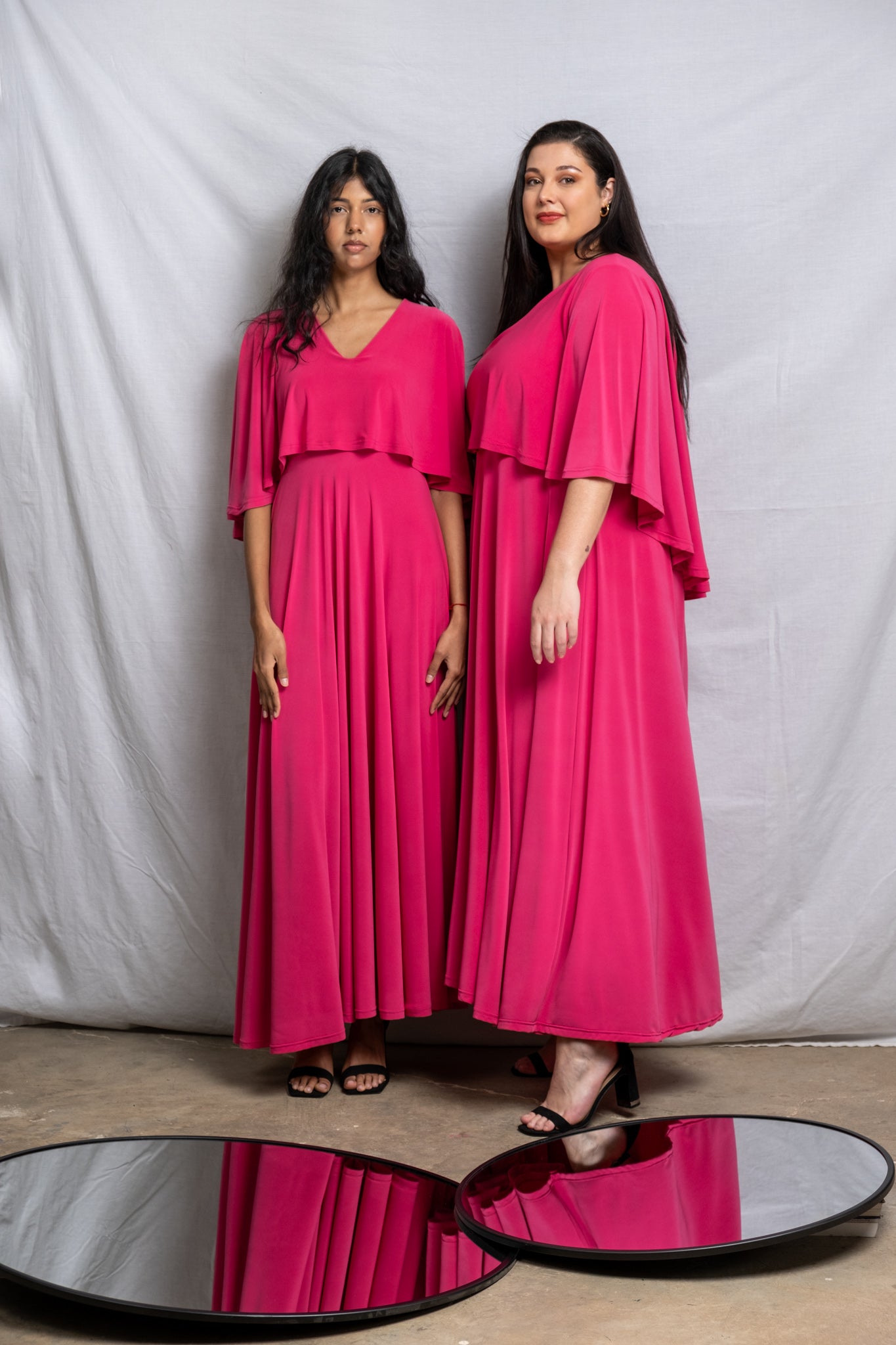 Cape Maxi Dress Pink More Options Isabel de Villiers Clothing