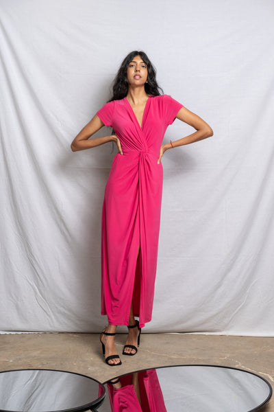 Maxi Twist Dress - Pink (More Options)