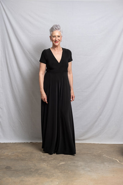 Maxi Wrap Dress - Black (More Options)