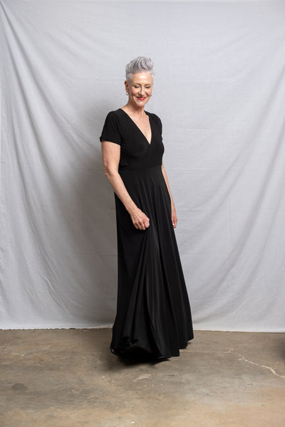 Maxi Wrap Dress - Black (More Options)