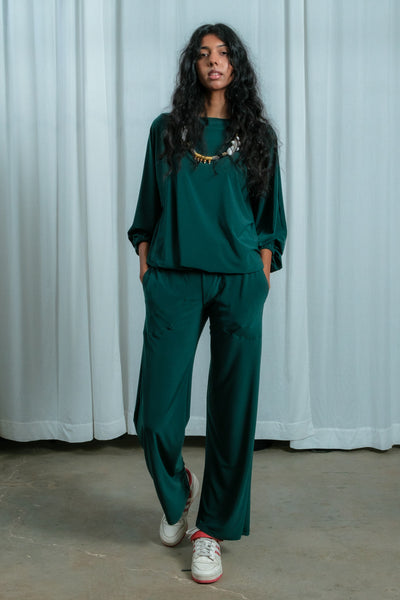 Joyful Jumpsuit Set | Forest Green Size 32, Size 34