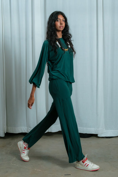 Joyful Jumpsuit Set | Forest Green Size 32, Size 34